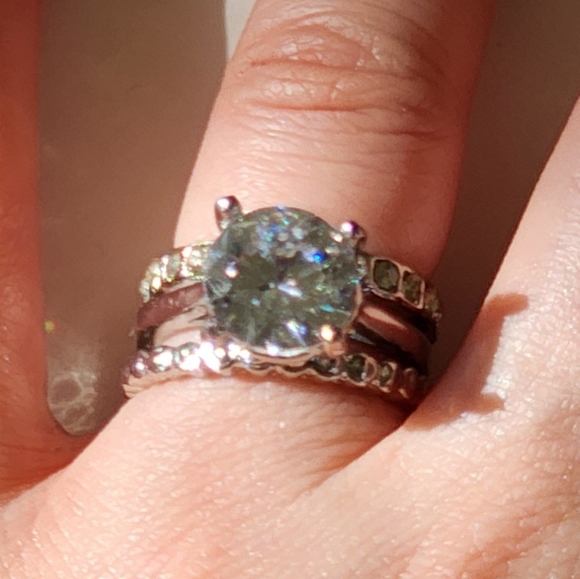 💍 Large Solitaire Gemstone Ring set - Picture 5 of 8